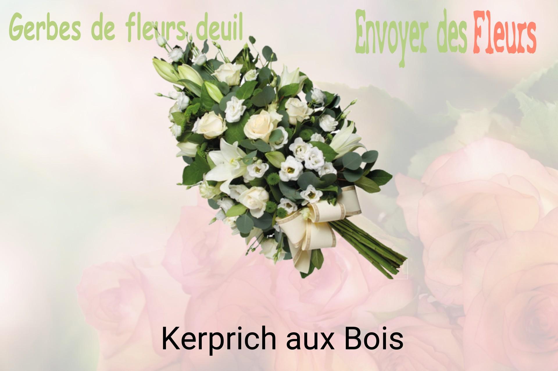 Gerbe de fleurs de deuil livrée à Kerprich-aux-Bois